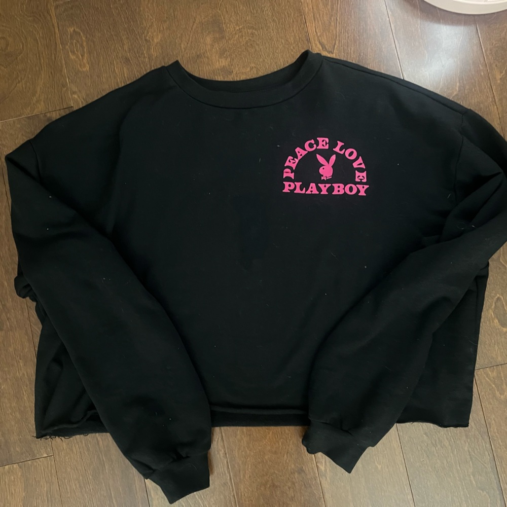 Playboy Cropped Sweater Top
